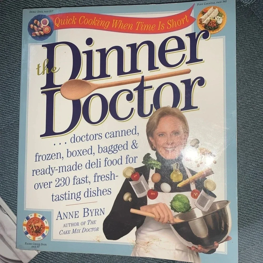 Set 2 cookbooks The Dinner Doctor and The Slow Way to Big Flavor‎